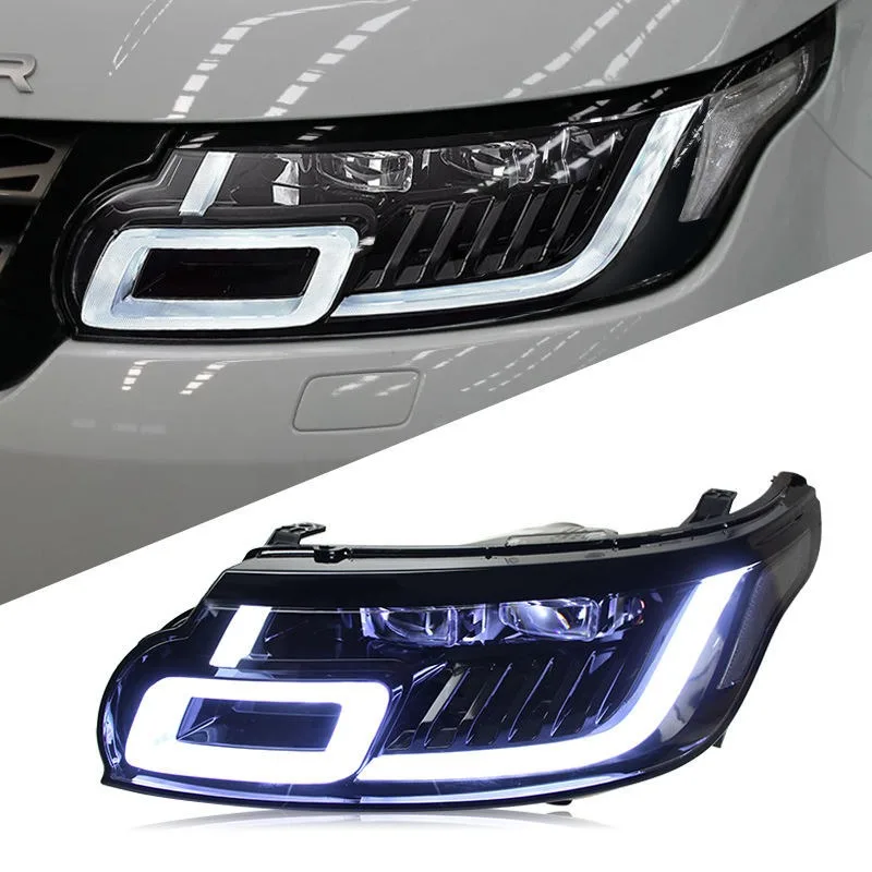 

Автомобильная фара в сборе для Land Range Rover Sport 2014-2018, обновление, модифицированная на НОВЫЙ динамический указатель поворота, светодиодная фара