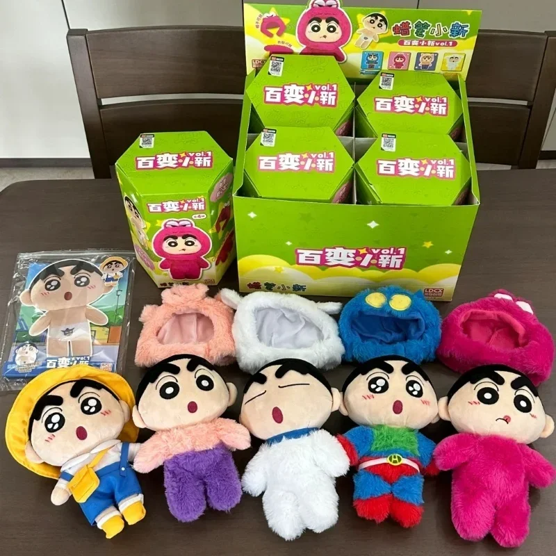 Anime Crayon Shin-chan Figure New Original Kawaii Cartoon Versatile Creative Cotton Doll Anime Decoration Plush Gifts