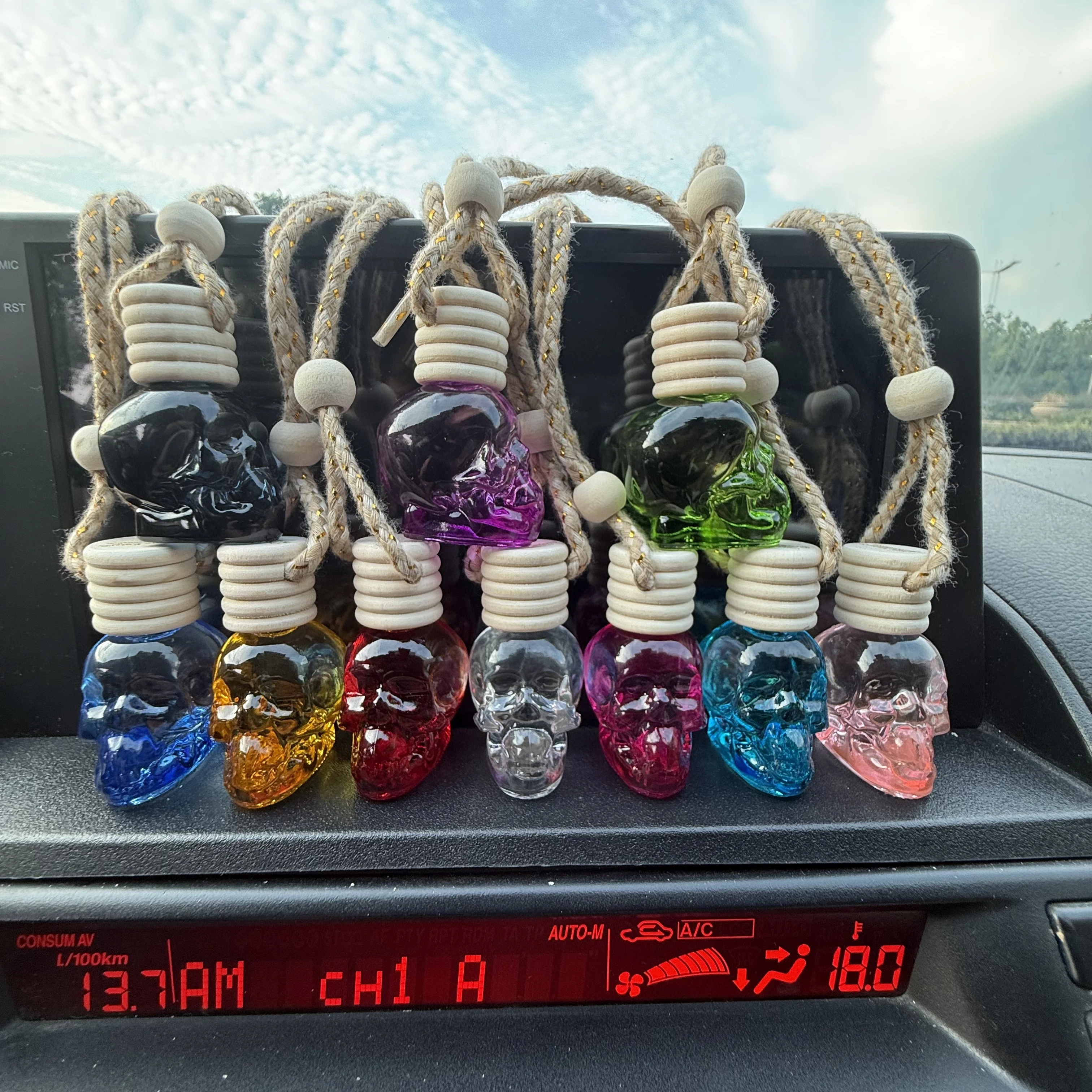 Little Kaizi *Skull Shape *Scented Car Air Freshener - Long-Lasting Car Diffuser - Lasts 60+ Days-A scent that men and tough guy