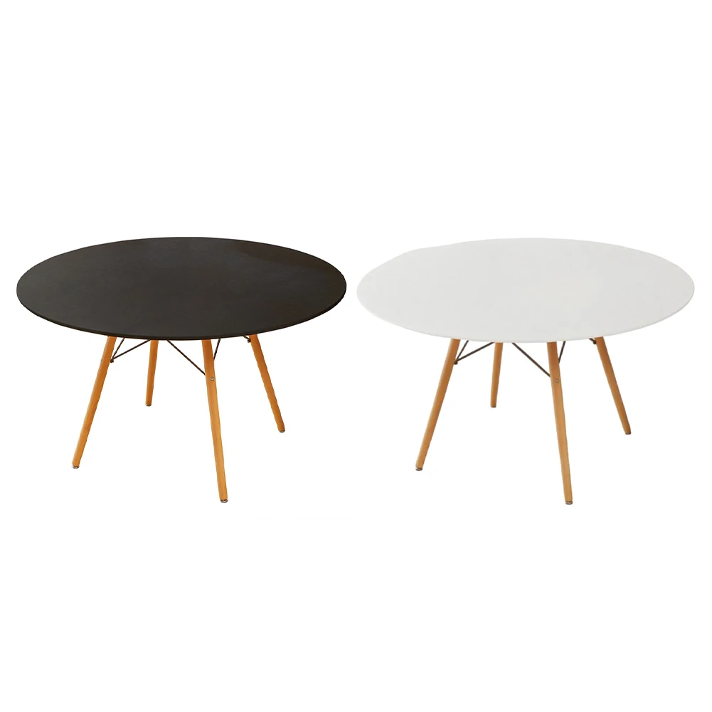 غطاء طاولة مستدير مرن غير قابل للانزلاق وقابل للتمدد من نسيج مضاد للتسرب مناسب للحفلات