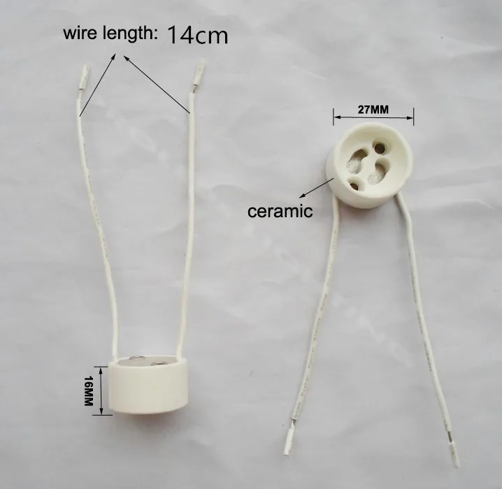 2-10PCS GU10 Socket LED Strip Connector For Halogen Ceramic Light Bulb Lamps Holder Base Wire Connector lamp holder