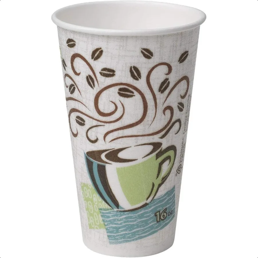 

Perfectouch Insulated Paper Hot Cup Coffee Haze Design 75 Count 16oz