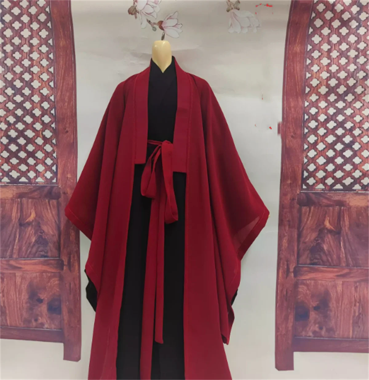 1/6 Chinese Ancient MaroonDress Female  Suit Tradition Hanfu Robe outfit Costume  for 12inch Figure Model  Clothing customize