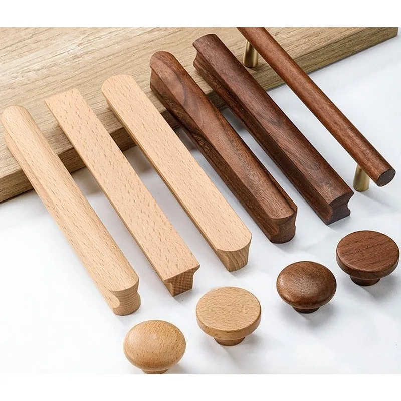 

Solid Wood Handles for Cabinet Doors and Drawers. Simple Handles for The Shoe Cabinet.