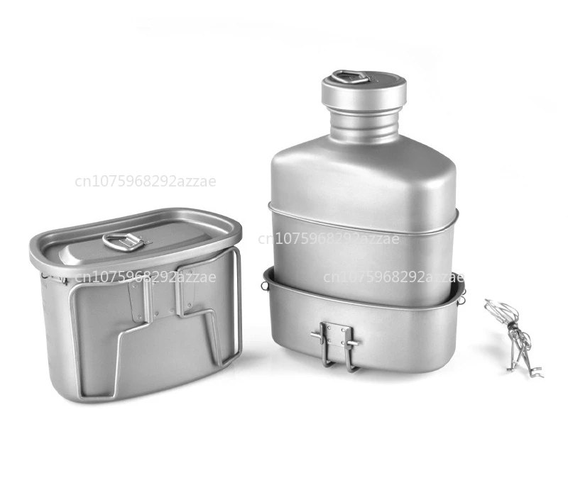 

Набор для обеда из чистого титана: легкий, портативный, складной, многофункциональный