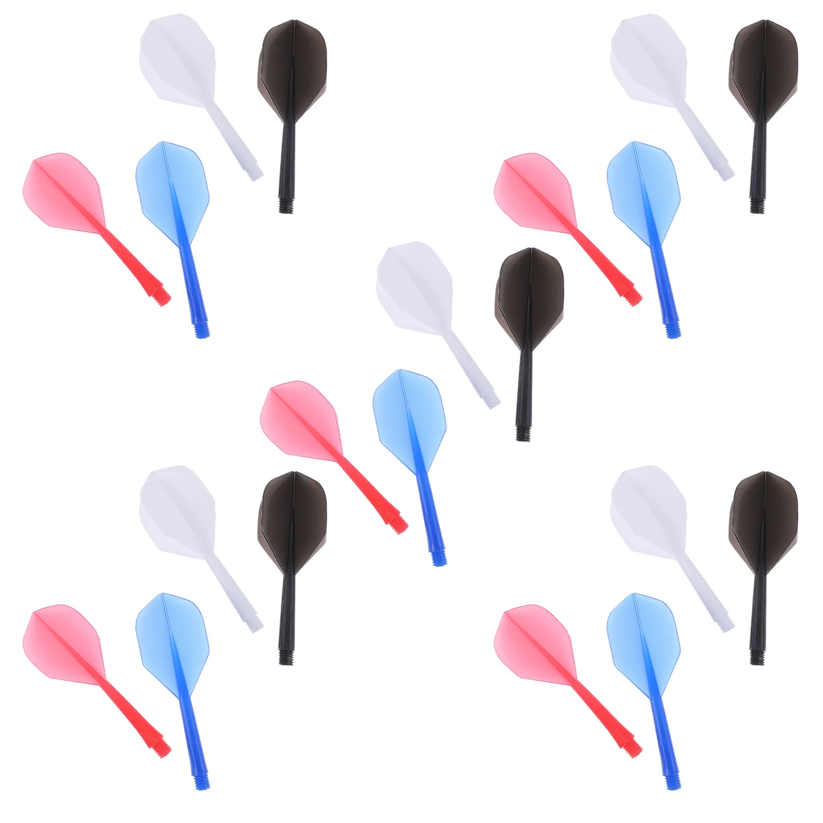 20 Pcs Dart Tail Professional Tails Thread Toy Set Portable Flights Plastic Accessories Lightweight Child Supplies