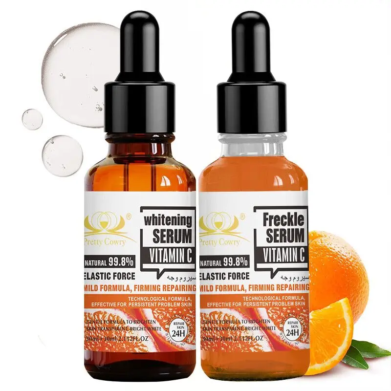 Pretty Cowrry VC Brightening & Spot Removal Serum Hellt den Hautton auf, verblasst dunkle Flecken und hinterlässt die Haut glatt und raffiniert