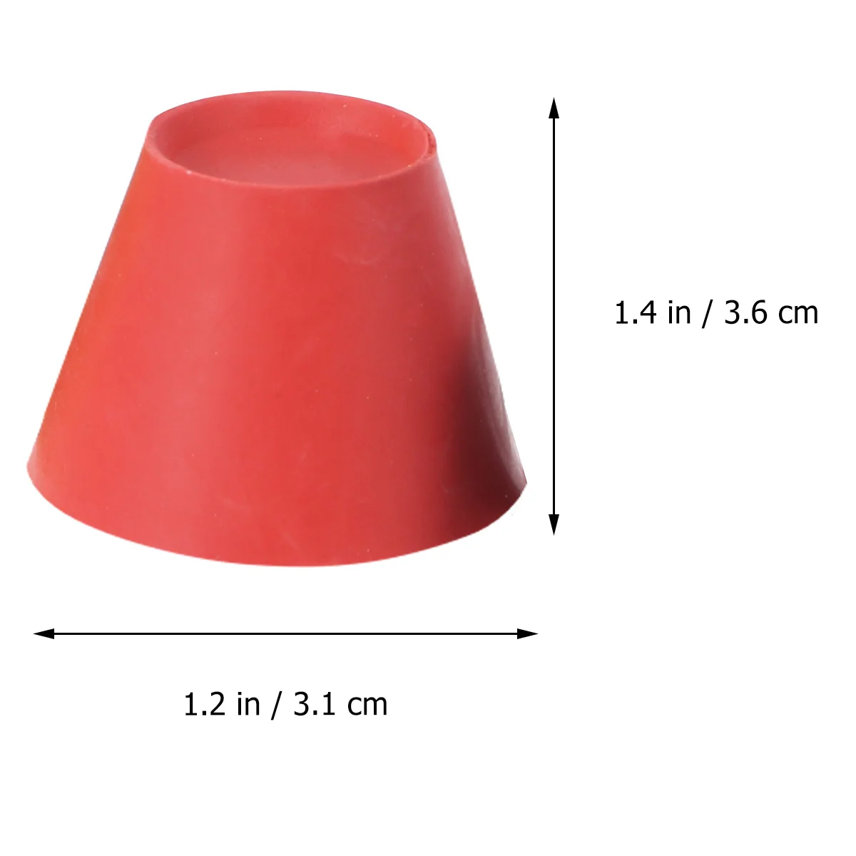 

4pcs Jumbo Rubber Winter Tees 14Mm 18Mm 24Mm 38Mm Different Heights For Hard Ground Frosty Days Non- Accessories