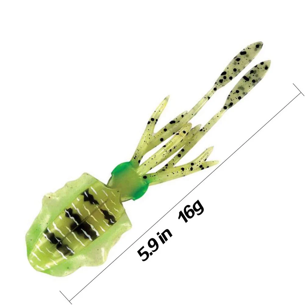 Squid fishing bait contains sea water and fresh water suitable for bass bait and rock fish