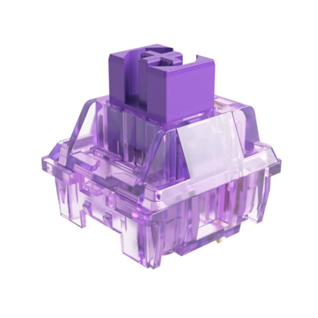 AKK0 CS JELLY PURPLE V2 Switch 56 Gf 3 Pins Tactile Switches POM Custom Mechanical Keyboard Gaming Switch Axle Seat Hot Swap Kit