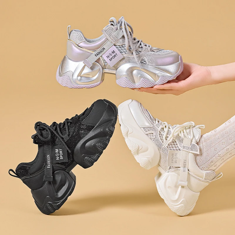 Casual Women Sneakers On Sale Platform Sneakers Women Comfortable Shoes For Woman High Heels Ladies Shoe White Female Footwear