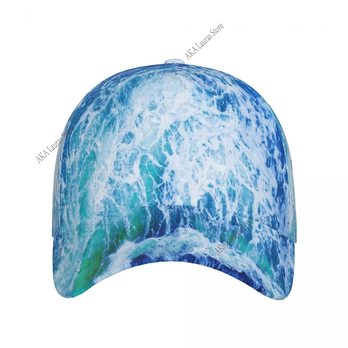 Sea Wave Unisex Simple Baseball Caps Outdoor Adjustable Casual Hat Sunscreen Hat