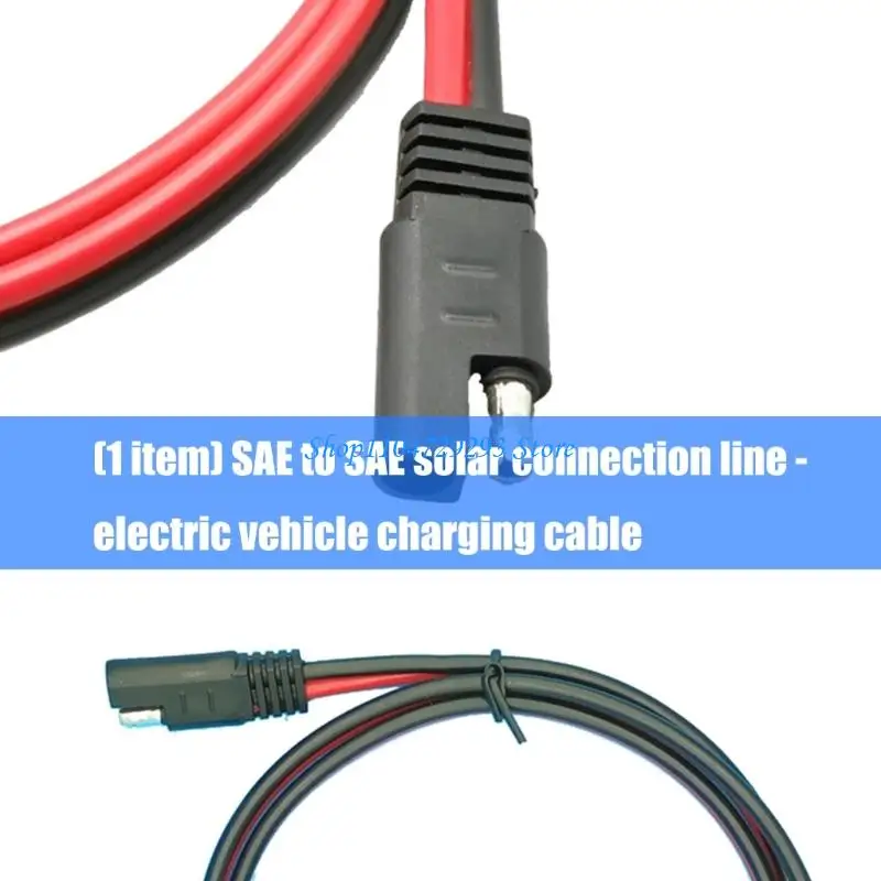 Solar Panel SAE Charging Cable Design for Efficient Power Transfer Safety Use