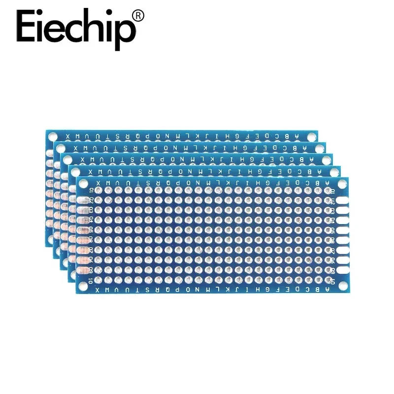 لوحة دوائر مطبوعة على الوجهين ، بروتوبورد عالمي ، ثنائي الكلور ، تصنعها بنفسك ، إلكترونية ، 3 × 7 ، 10 عبوات