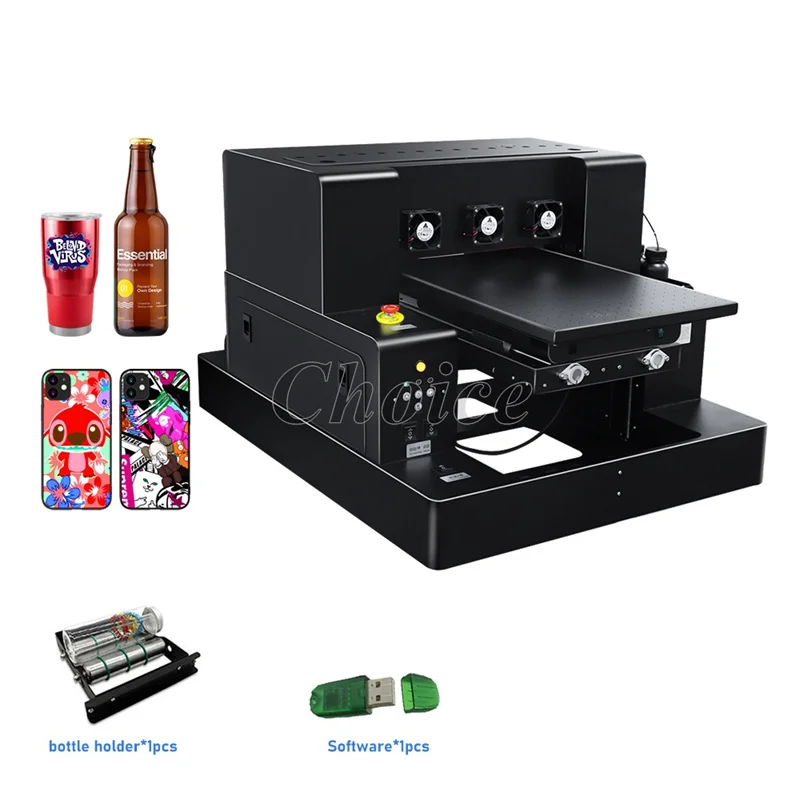 A3 Uv Flatbed Printer Dtf Transfer Sticker Printer for Phone Case Glass Acrylic Bottle Pen Printing Machine