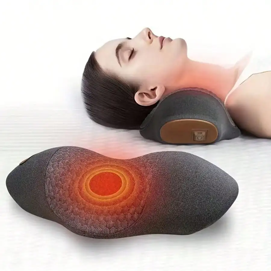 

USB Powered Neck & Shoulder Massage Pillow, Ergonomic DesignHome Use Electric Massage Cushion, Ideal Festival Gift For Familyand
