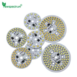 O diodo emissor de luz da microplaqueta 5w 7 9w 12w nenhuma c.a. 220v-240v smd 2835 grânulos redondos brancos quentes frios da lâmpada para o bulbo downlight spotlight