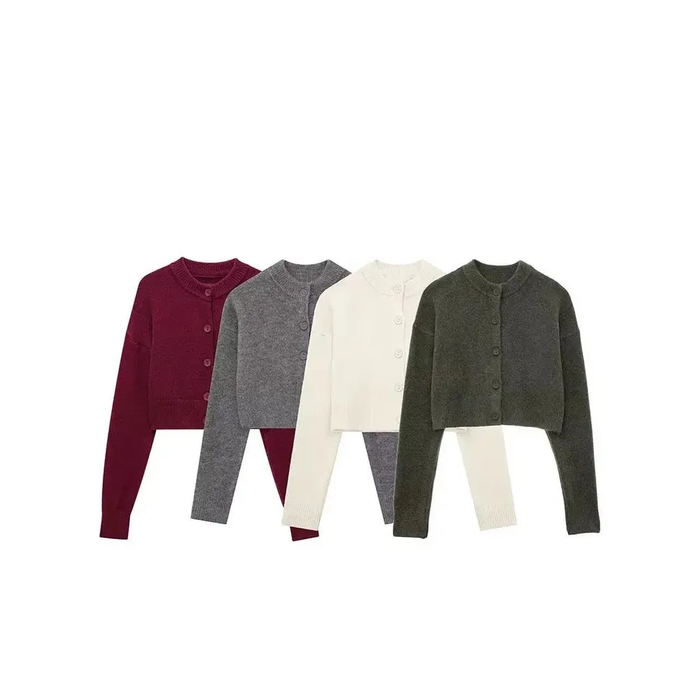 

HH женский укороченный вязаный кардиган, однобортный длинный зимний модный женский яркий трикотажный теплый верхняя одежда