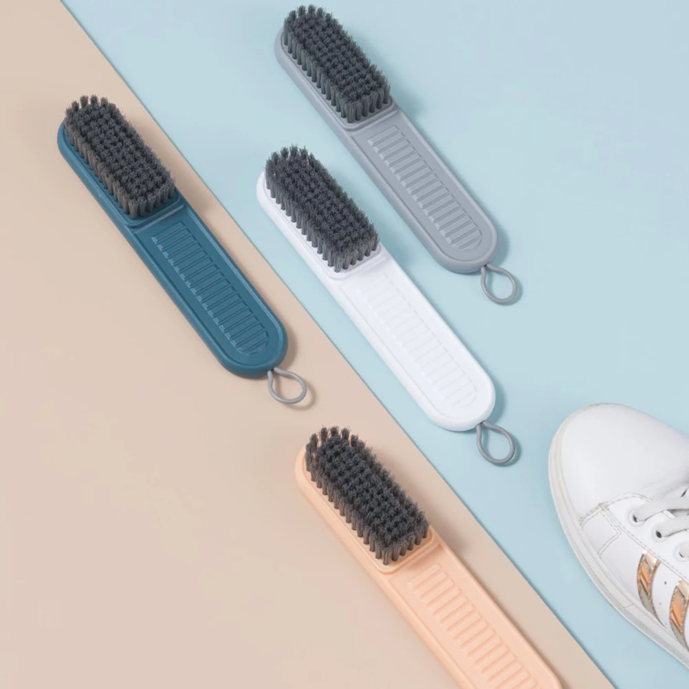 

5 Pcs Shoe Brush Quick Cleaning Soft Bristle Long Handle Shoes Cleaner Clothes Washing Brush Multifunctional Home Use