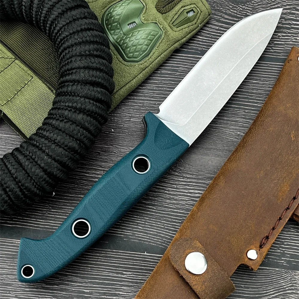 

Нож BM 162 Full Tang EDC с фиксированным клинком из стали D2, рукоять G10, для активного отдыха, рыбалки, охоты, туризма, повседневного ношения, с чехлом