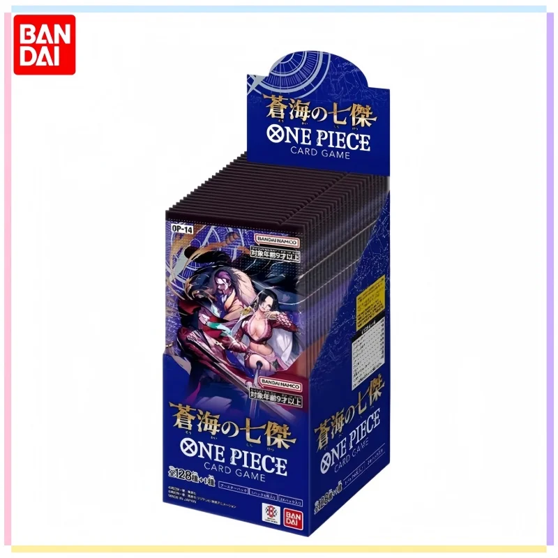 In Stock Bandai One Piece Card Game The Azure Sea’s Seven OP-14 Booster Pack Japanese TCG Collectible Cards 1 Pack 6 Cards Gift