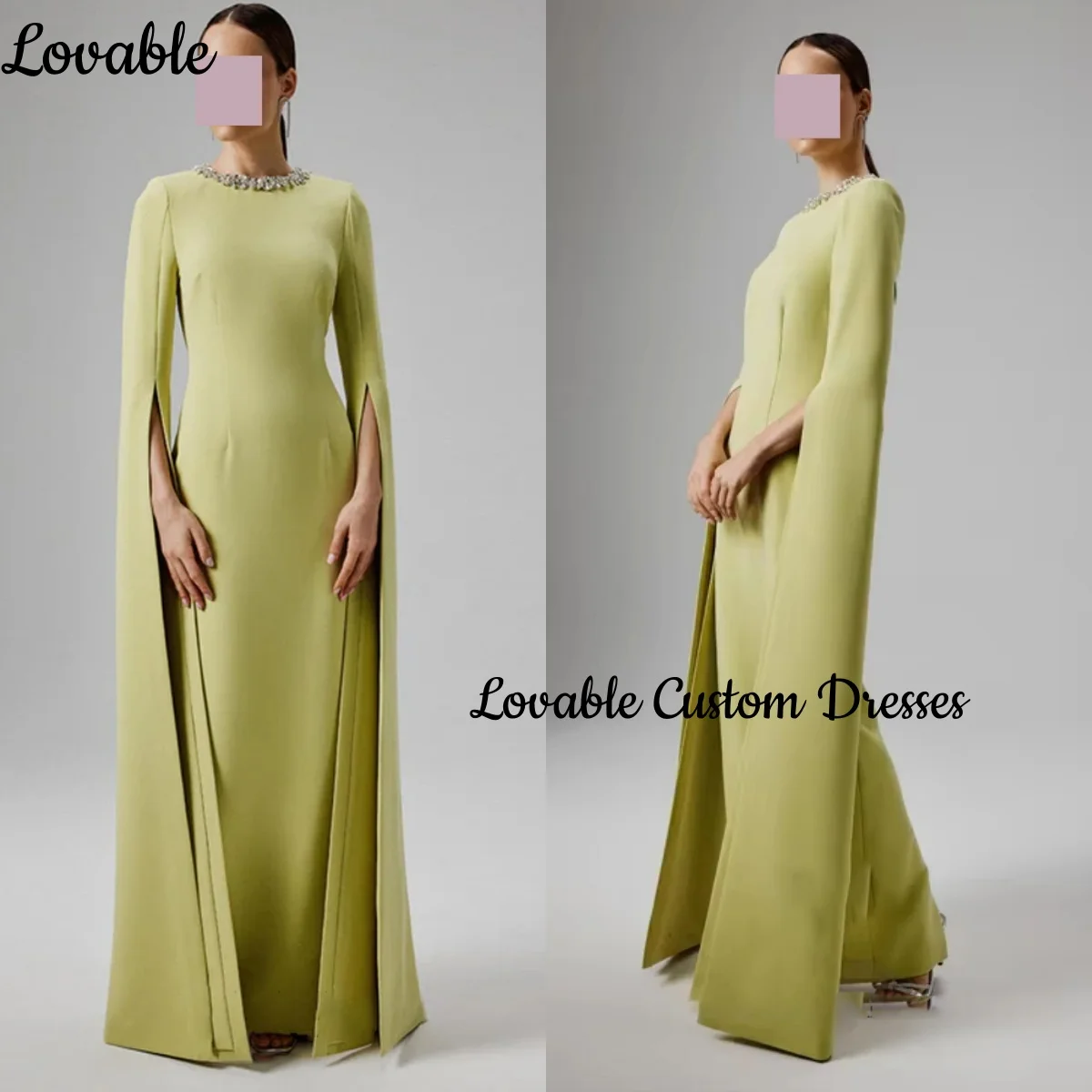 

Вечерние платья по индивидуальному заказу, платье длиной до пола с овальным вырезом, женское элегантное роскошное платье с бисером на молнии и длинными рукавами فستان حف