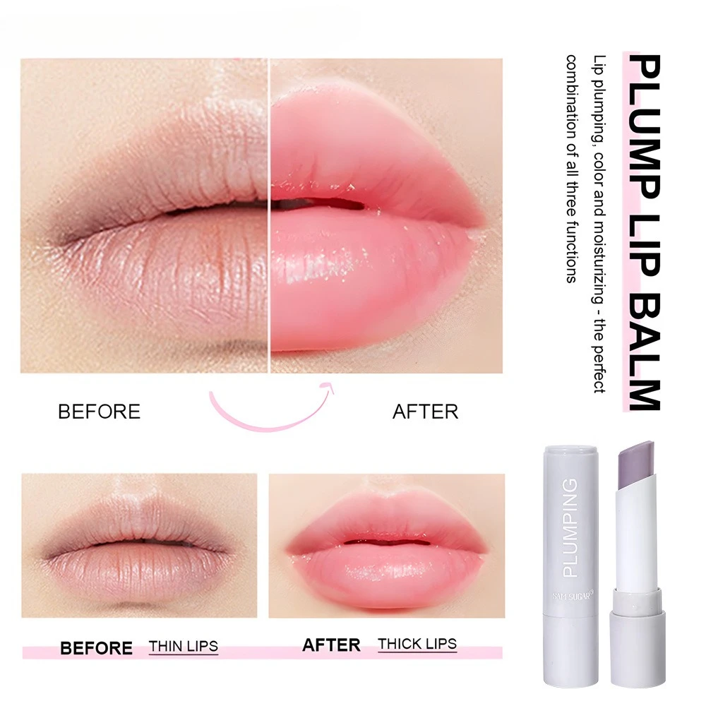 色が変わるリップクリーム ピーチベルベットリップスティック 保湿リッププランパー 乾燥した荒れた唇用 保湿リップケア リップスティック メイクアップ