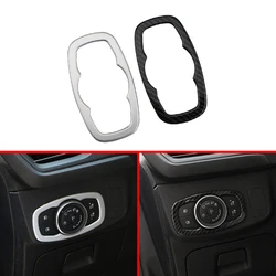 Car Headlight Switch Knob Panel Decorative Sequins Cover Trim Sticker for Ford Focus 4 MK4 2019 2020 Accessories