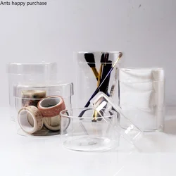 Transparent Glass Jar Storage Tank Storage Jar Candy Jars Cotton Swab Box Glass Bottle Organizer Decorative Jars Storage Boxes