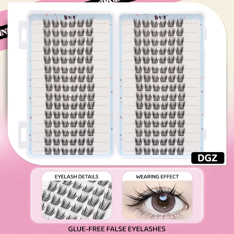 30 Reihen DlY Einzelne Cluster-Seide, handgefertigt, Cluster-Wimpernbuch, Wimpernverlängerung, künstliche Wimpern, segmentierte Wimpernverlängerung – Detail 7