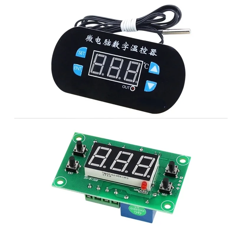 

Electronic thermostat XH-W1308 Digital Temperature Controller Adjustable Digital Display 0.1 Temperature Control Switch