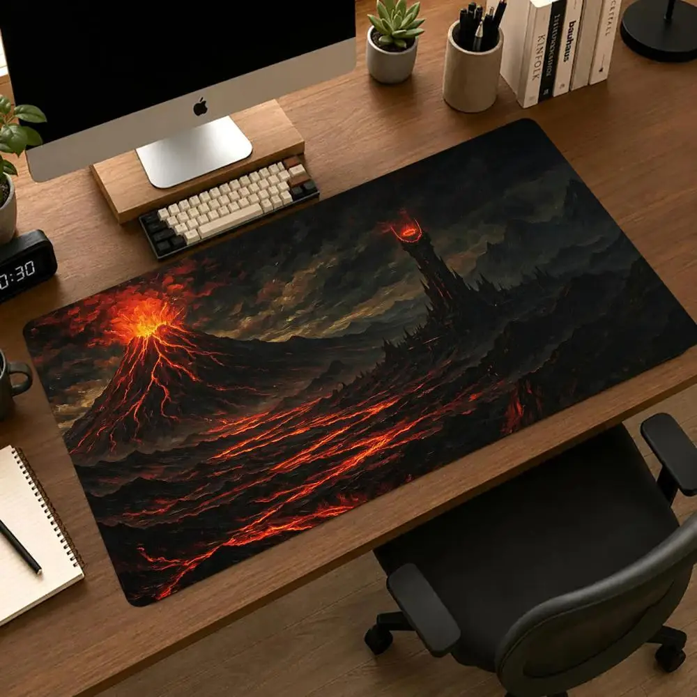 Mordor Mount Doom Mousepad Pc Accessories Desk Interior Gaming Mats Playmat Carpet Mouse Mat Office Decor Gamer Setup Decoration