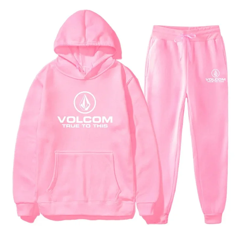 Nuevo conjunto de sudadera y pantalones Volcomconjunto de ropa deportiva para nuevo conjunto de dos piezas a la moda para hombre