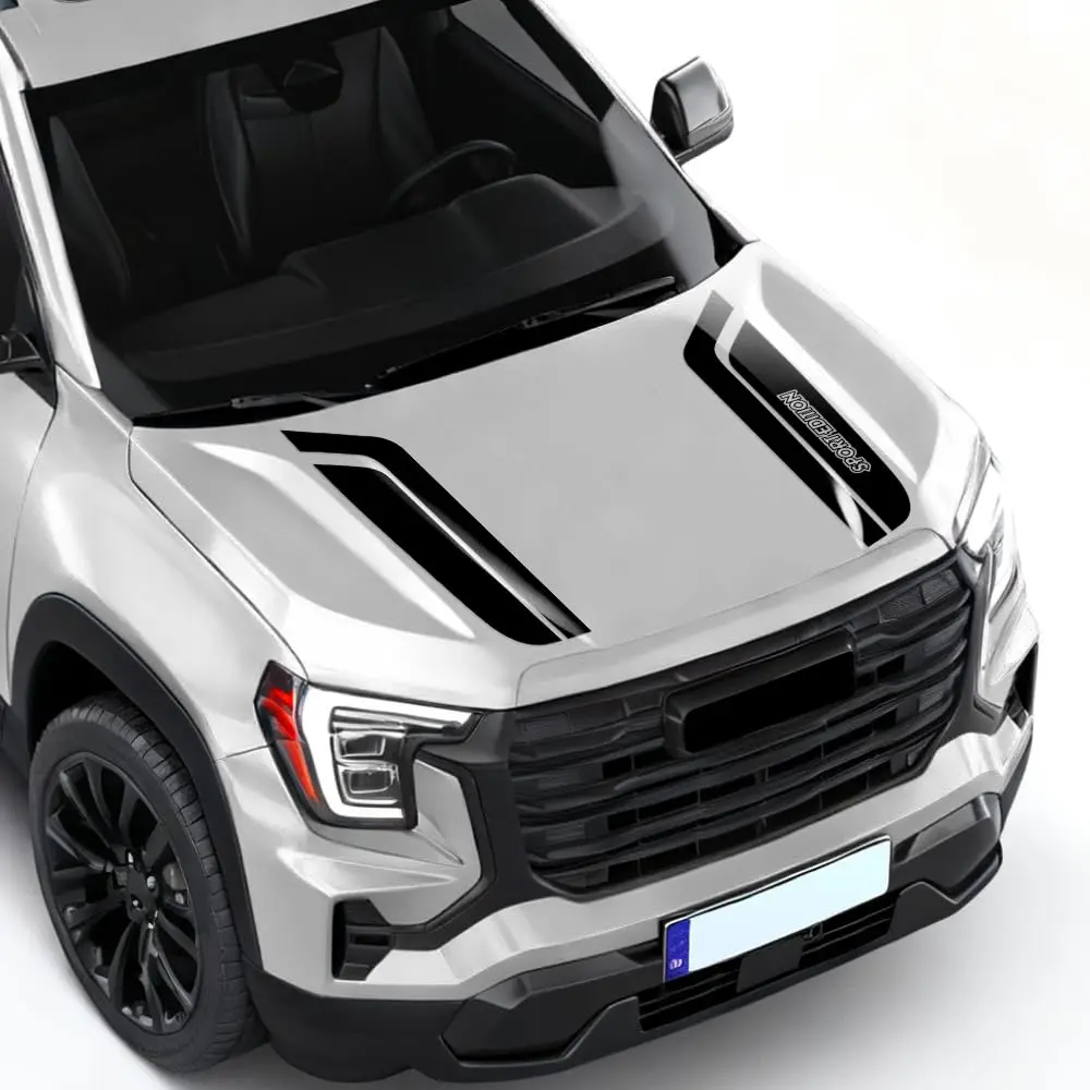 

Decal Sticker Vinyl Hood Bonnet Racing Stripes Kit SPORT EDITION Graphics for GMC Terrain Denali