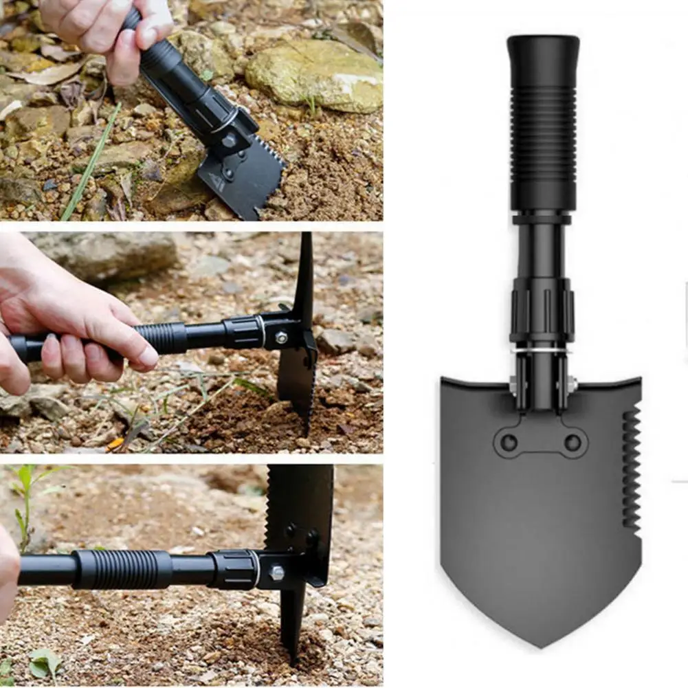 Multifunctional Folding Shovel High Durability Compact Size Portable Outdoor Digging Shovel Multi-Tool for Camping Backpacking