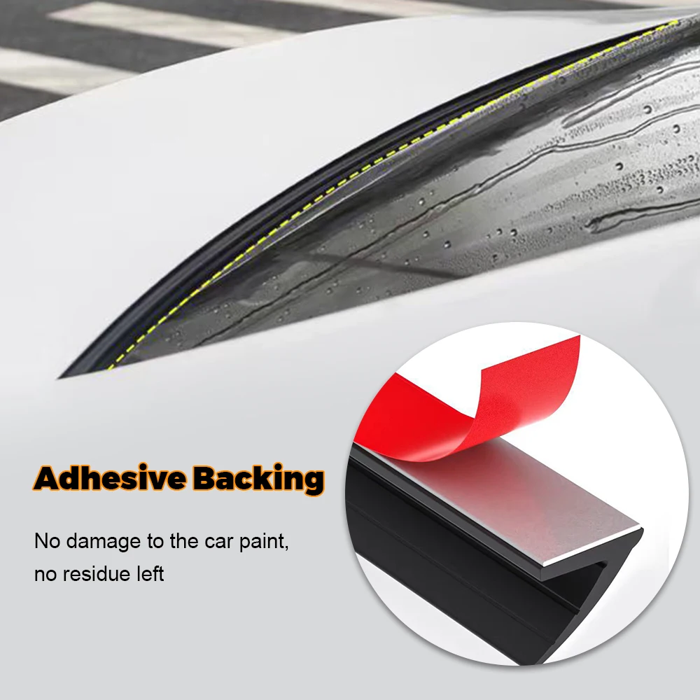 Car Trunk Sealing Strip Universal Trunk Lid Gap Seal Rubber Strip Dust-proof And Leaf-falling Accessory For Sedan SUV Hatchback