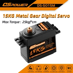 DSpower 15KG Digital Metal Gear Waterproof Servos Brushless for 1/8 1/10 RC Car TRX4 slash scx10 yk4102 104001 arrma yk4082