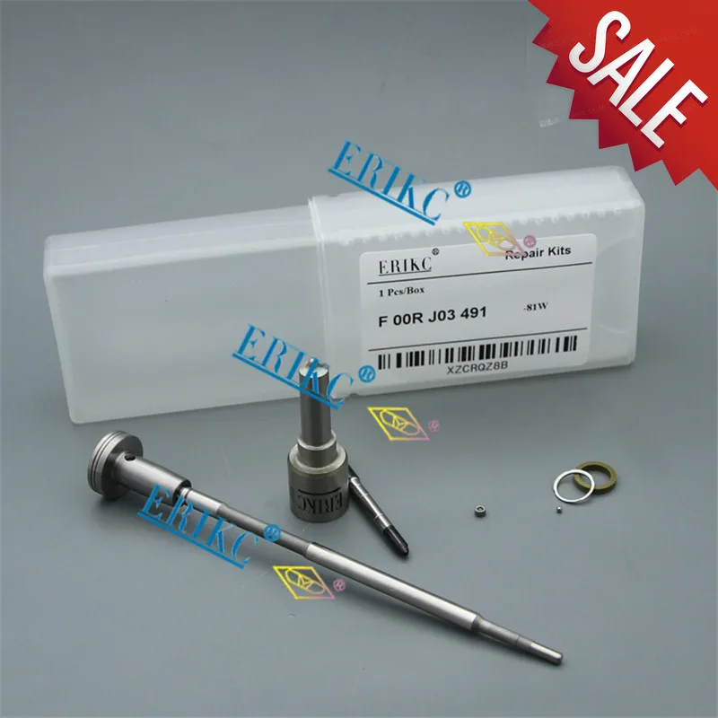 ERIKC F00RJ03491 Fuel Injector Overhaul Kits DLLA150P1781 Nozzle F 00R J03 491  F00R J03 491 for Injector 0445120244, 0445120150