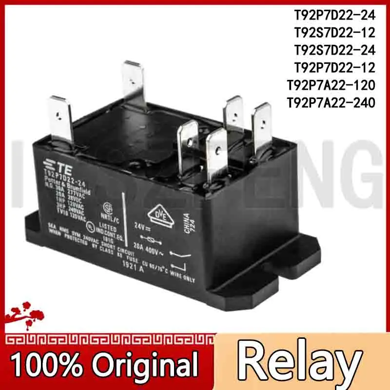 New T92P7D22-24 T92S7D22-12 T92S7D22-24 T92P7A22-120 T92P7D22-12 T92P7A22-240 Relay