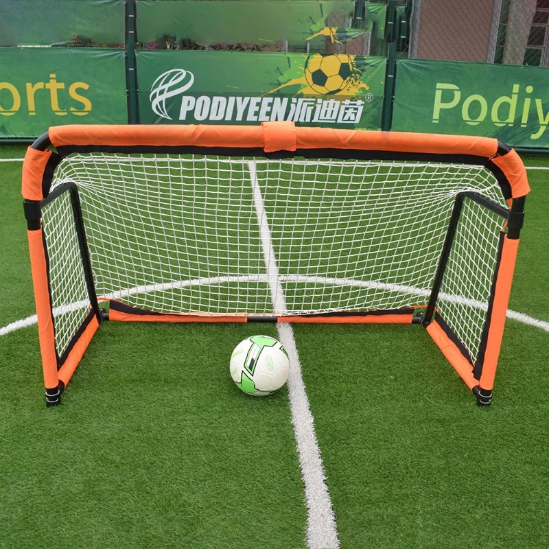 Folding Metal Football Goal Advanced Training Football Goal Quick Assembly or Backyard Folding