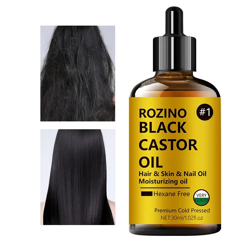 30ml castor essential oil, suitable for hair care, skin care, hair, face, body, eyebrows, and massage