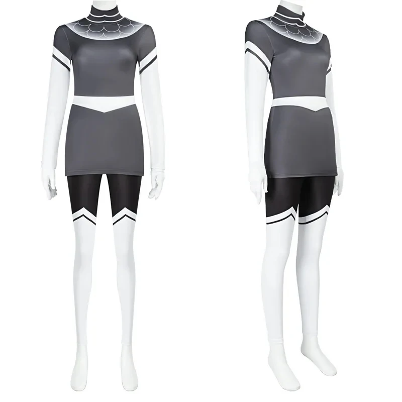 

Hazbin Hotel Angel Lute Character Silver Wig with Halo Cosplay Set Complete for Halloween Carnival Costume Partyf5d;
