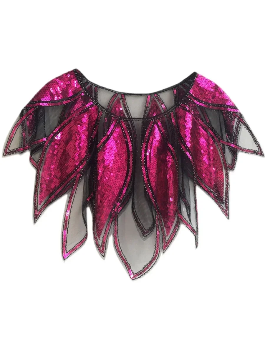 Châle à franges évasées pour femmes, écharpes des années 1920, couverture de fête, cape perlée à paillettes, écharpe en maille vintage, enveloppes, capes