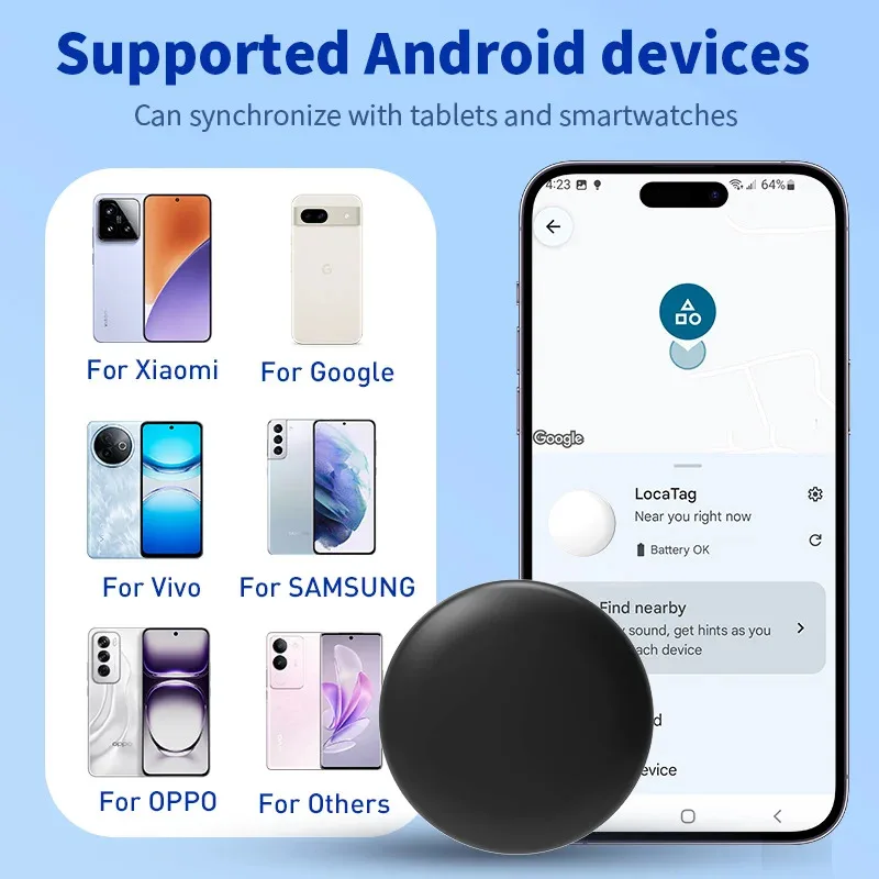 Android Tracker Long-Distance Finder Portable Anti-lost Device for Google's Find Hub App Locate Smart Tag for Pixel Motorola GMS image 3