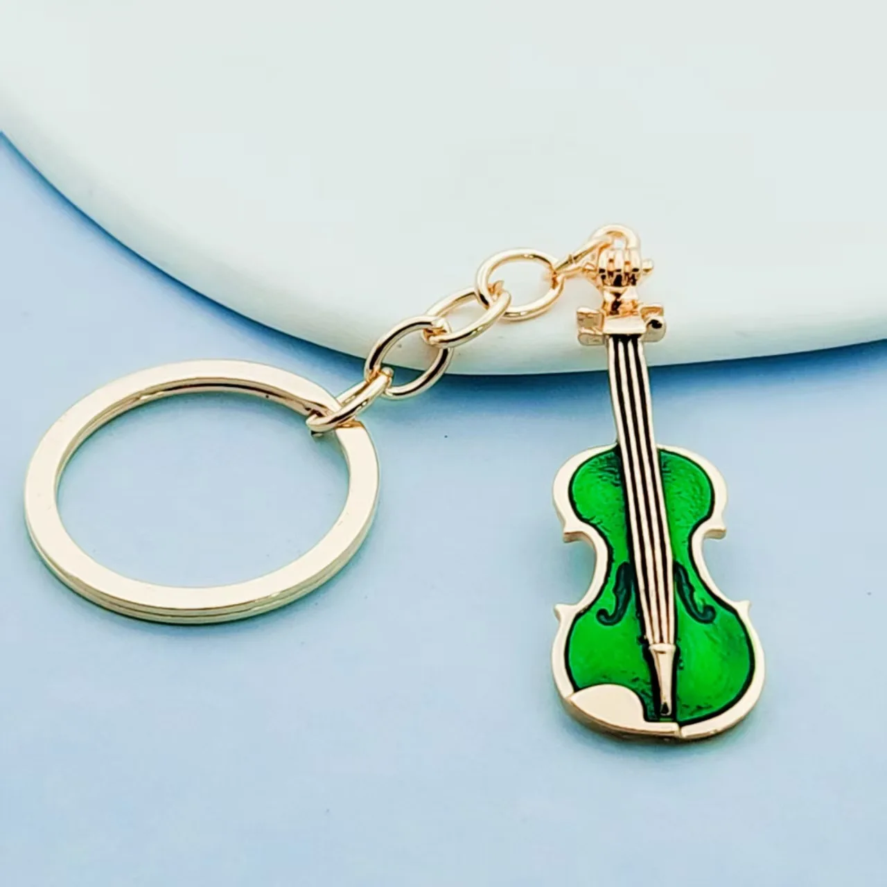cello keychain Violin Key Chain Cello Mini Vintage Violin Keyring Classical Bag Charm Musical Instrument Pendant Gifts