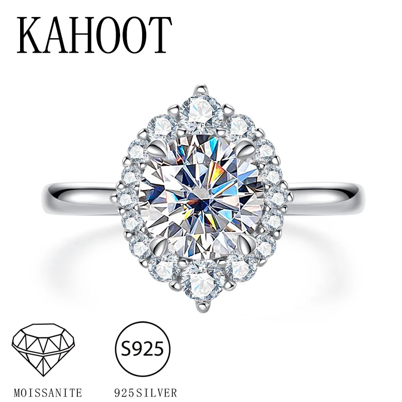 

Серебро 925 пробы, 1 карат, круглый муассанит, ретро, роскошная ниша, элегантное мужское и женское кольцо высокого качества, обручальное кольцо для пар