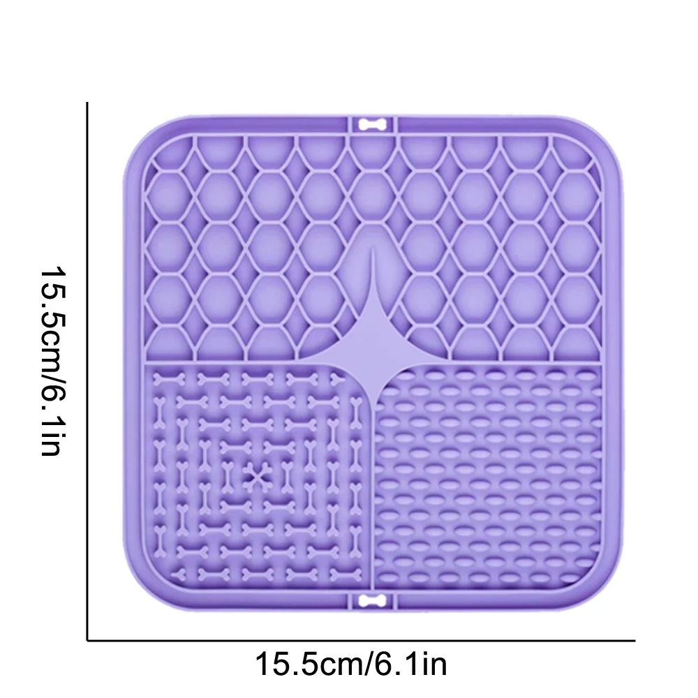 Pet Lick Silicone Mat for Dogs Pet Slow Food Plate Dog Bathing Distraction Silicone Dog Sucker Food Training Dog Feeder Supplies