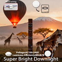 40Pack Recessed Led Downlight AC100-240V Flicker-free 24W 20W 17W 14W 10W 6W Panel Light Cold Lighting Foyer Study Home Light