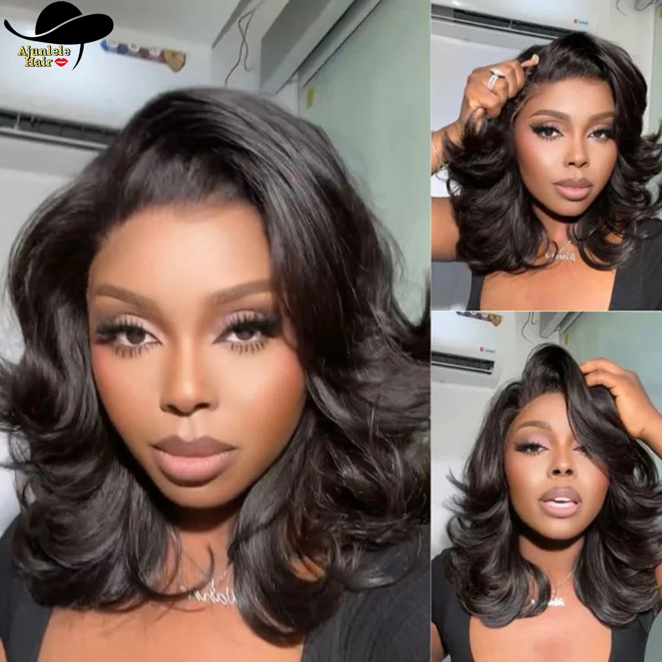 180%高密度ボディウェーブボブウィッグ 13x4 HDレースフロントウィッグ インド人毛ボブボディウェーブ 4x4レースクロージャーバージンヘアウィッグ 女性用