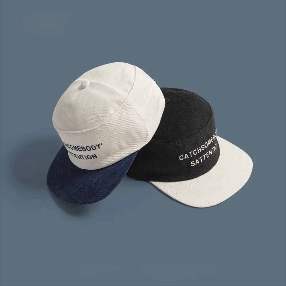 

Versatile Retro Baseball Cap Flat Brim Adjustable Hip Hop Cap Corduroy Cap Men Women